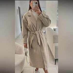 Elegant Wrap Coat 🧥 with Belt. One Size